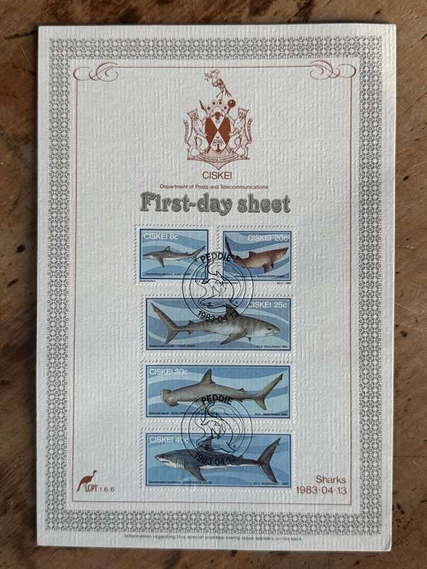 CISKEI FIRST DAY SHEET