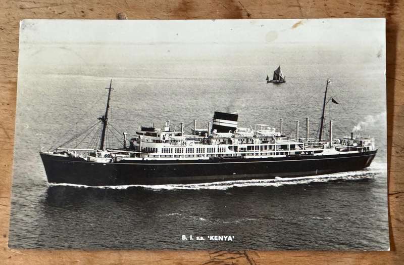 Postcard - S.S. kenya Ship