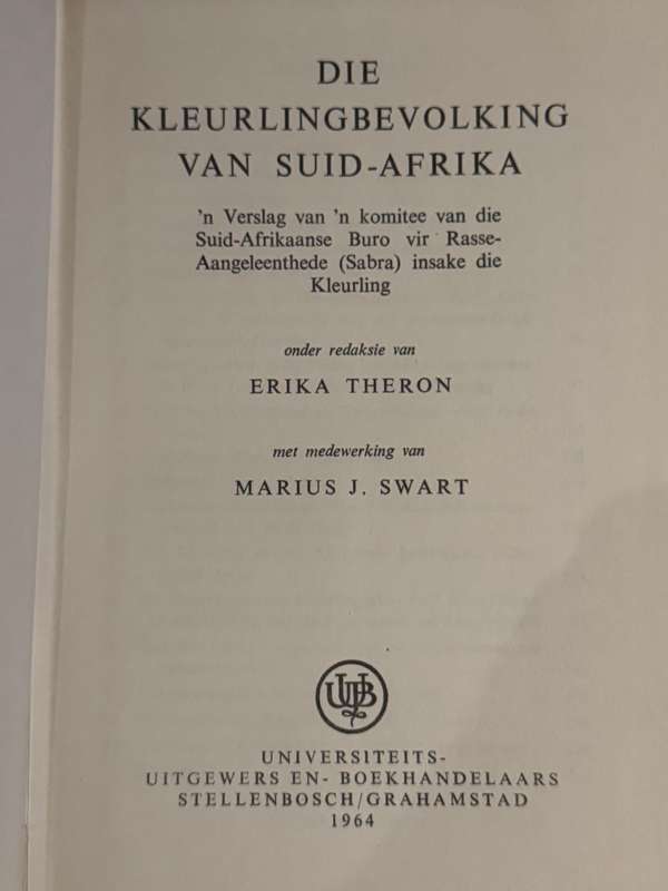 Die Kleurlingbevolking van Said Afrika