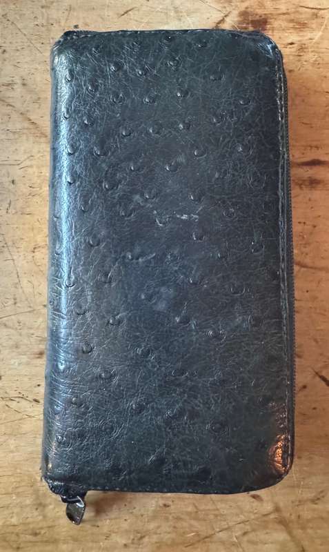 Ostrich Leather Purse