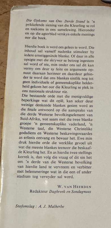 Die Opkoms van ons derde Stand