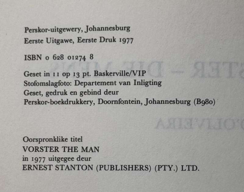 Vorster die mens