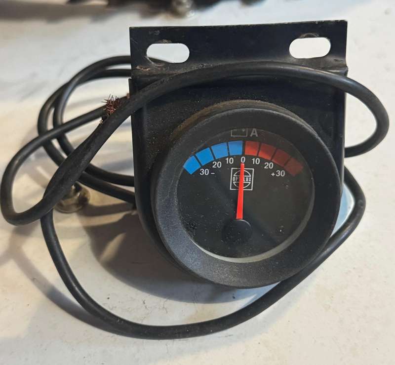 Vintage  Optilux Car Battery Ampere Meter