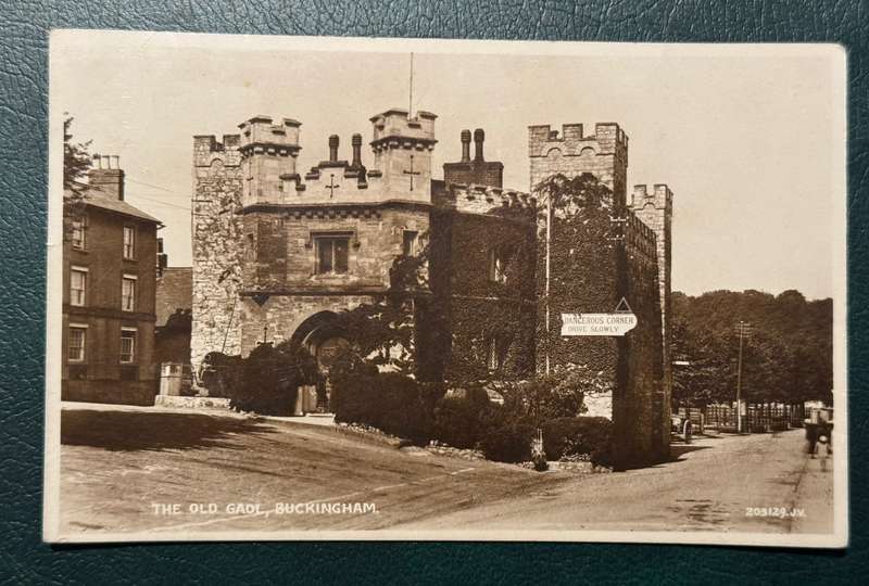Postcard Old Gaol, Buckingham