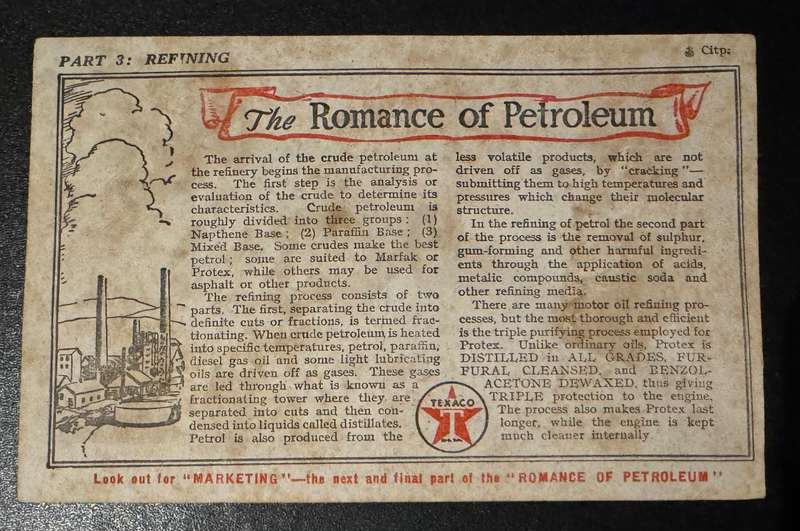 TEXACO PROMOTIONAL CARD