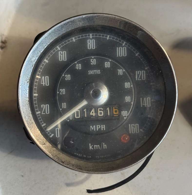 Vintage Speedometer - Black Face
