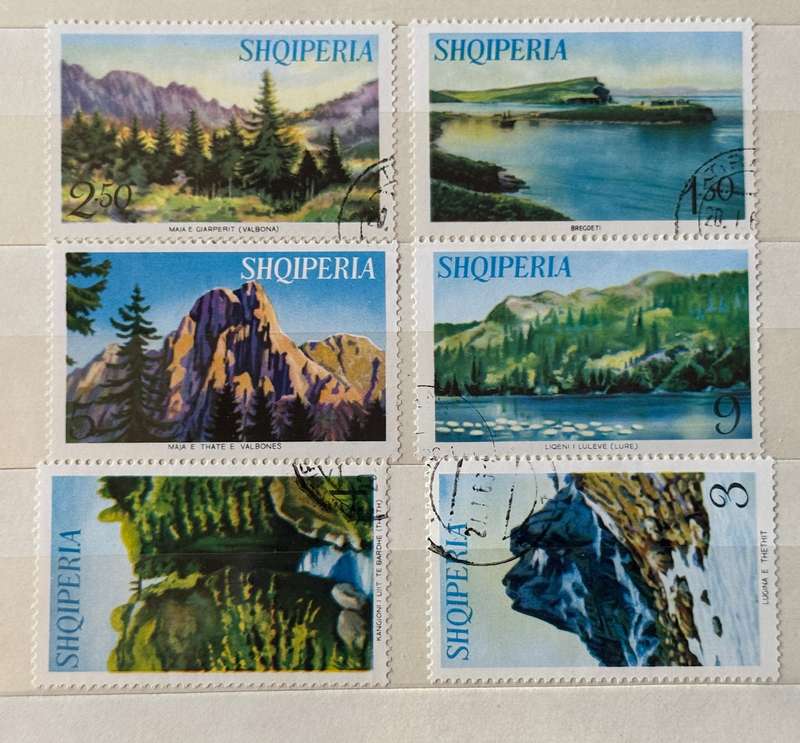 Shquiperia - Nature Scenes Stamps