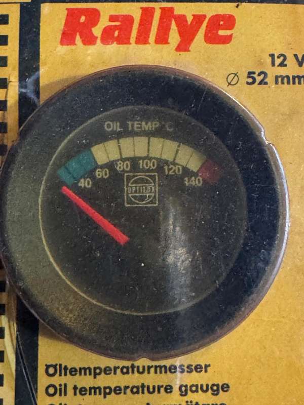 Vintage Optimus Oil Temperature Gauge