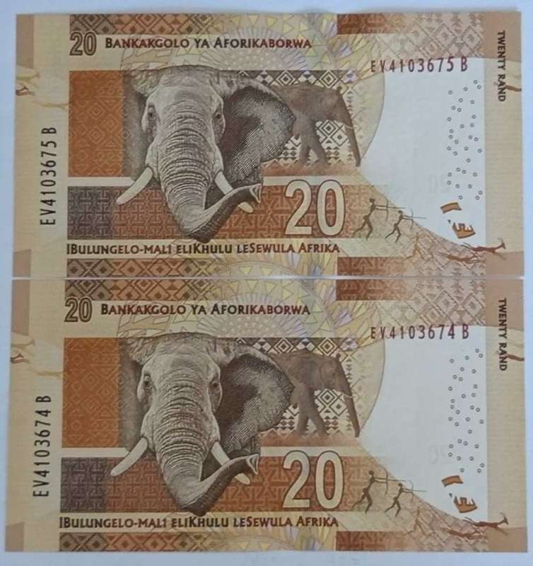 GILL MARCUS UNC R20*** 2 IN SEQUENCE