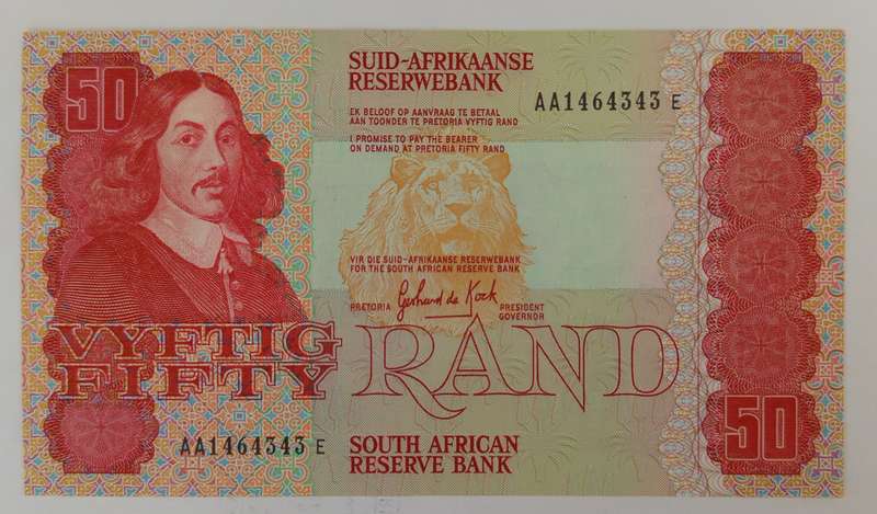 GERHARD De KOCK R50 UNC 'AA'