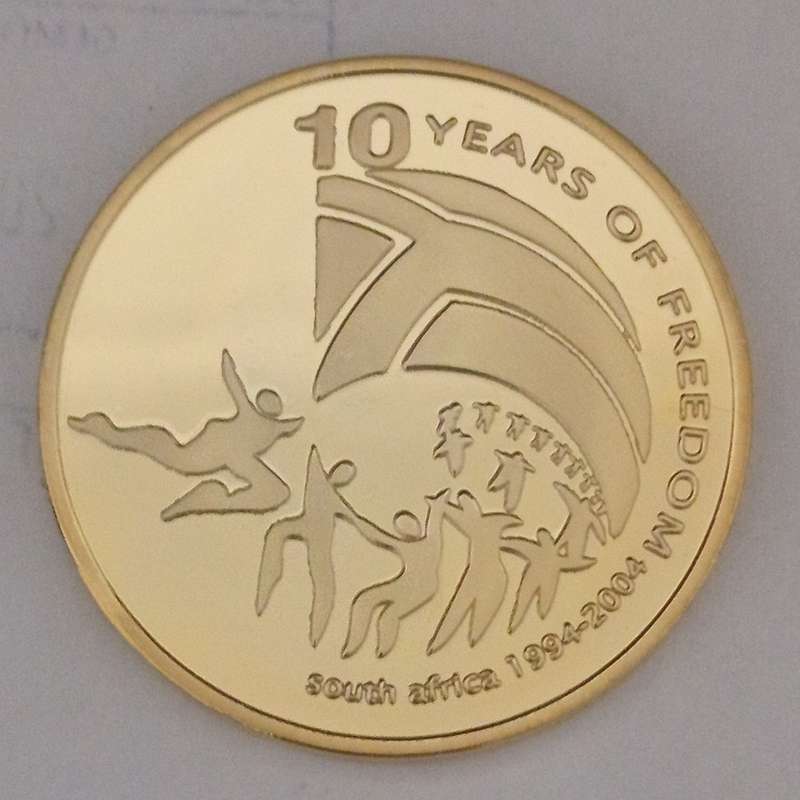 ***MANDELA MEDALLIONS***GOLD PLATED***
