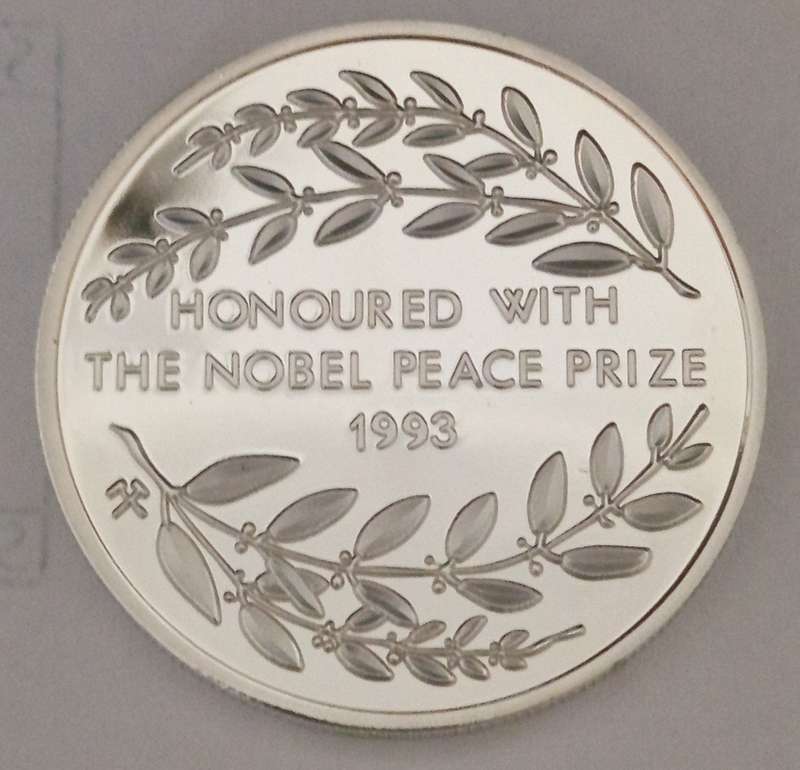 ***MANDELA MEDALLIONS***SILVER PLATED***