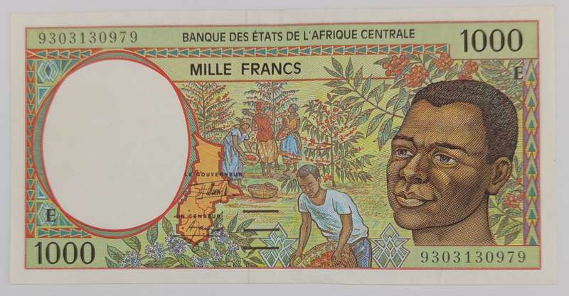Central African Republic 1000 Franc banknote