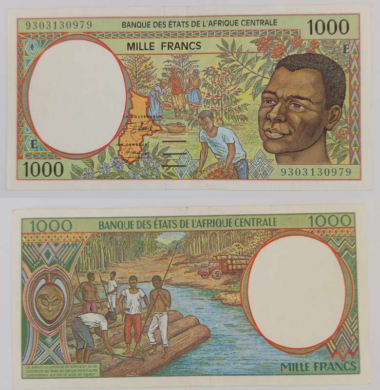 Central African Republic 1000 Franc banknote