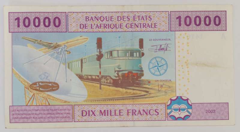 Central African Republic 10000 CFA Franc BANKNOTE