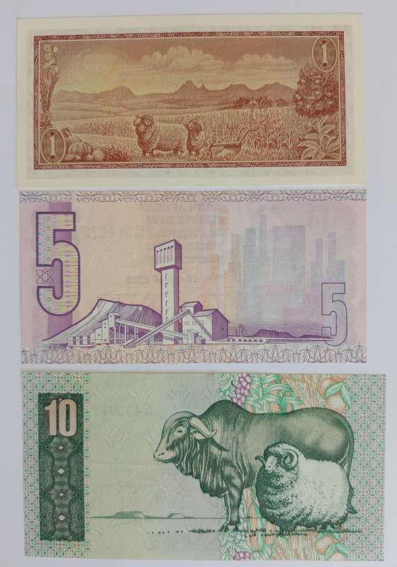 T.W. de Jongh UNC LOT R1, R5 & R10