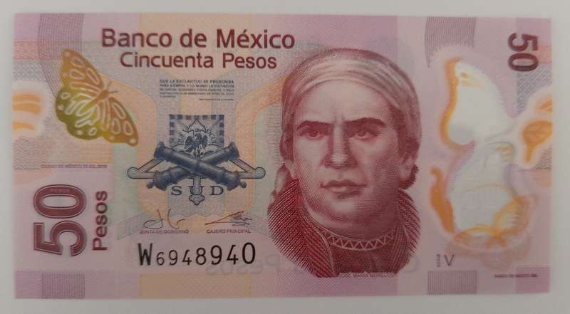 MEXICO UNC 50 PESOS