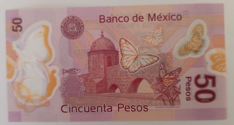 MEXICO UNC 50 PESOS BANKNOTE