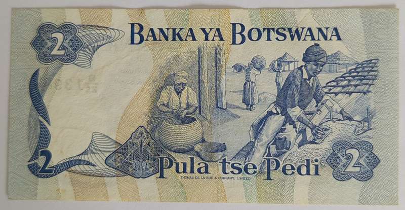 BOTSWANA 2 PULA BANKNOTE