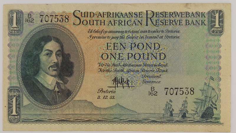 M.H. de Kock EEN/ONE POUND 3-12-53