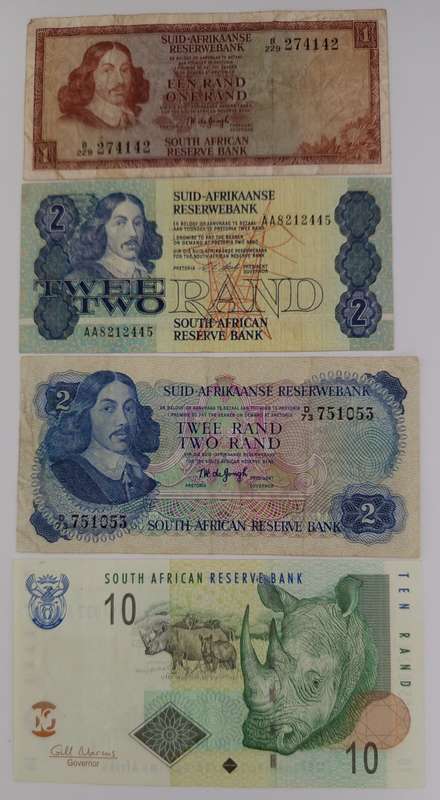 MIXED SOUTH AFRICA BANKNOTES