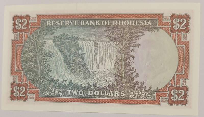 RHODESIA $2 15-04-1977 ***HIGH GRADE***BEAUTIFUL BANKNOTE