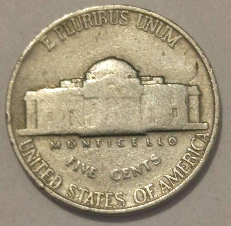 1940 JEFFERSON NICKEL USA