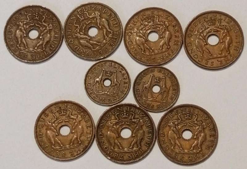 RHODESIA & NYASALAND COIN LOT