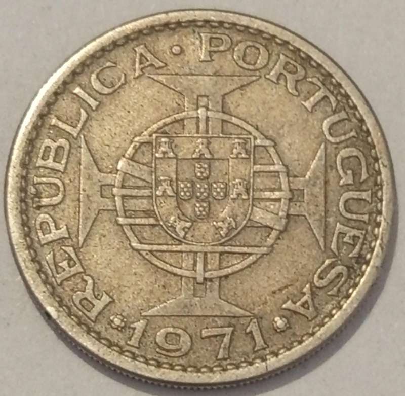 1971 $5.00 ESCUDOS MOZAMBIQUE