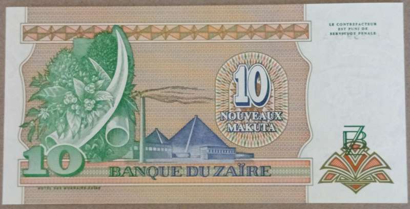 ZAÏRE UNC 10NK BANKNOTE *3 AVAILABLE*