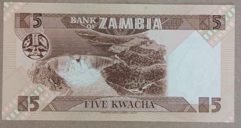 ZAMBIA K5 BANKNOTE