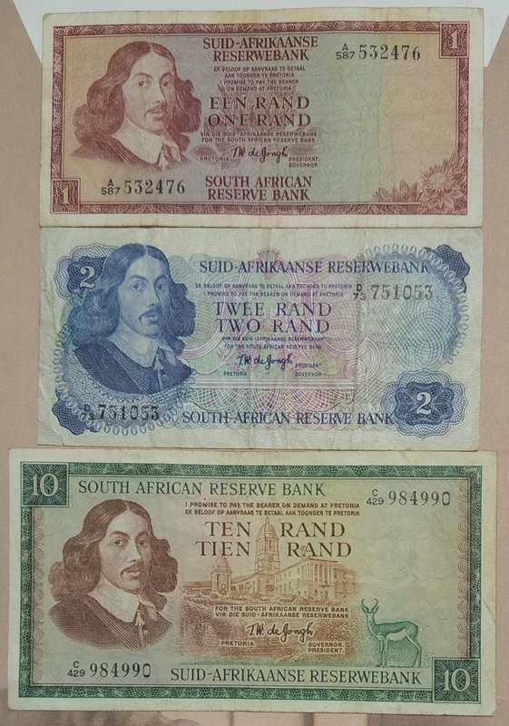 T W. DE JONGH BANKNOTE LOT