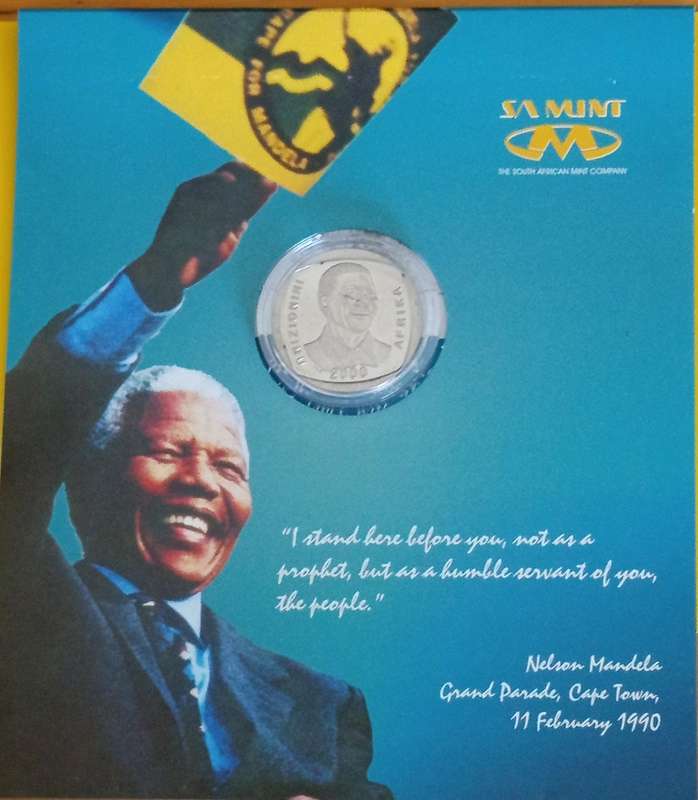 2000 SMILEY MANDELA R5 with CERTIFICATE *NOT SEALED ORIGINAL*