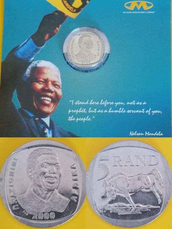 2000 SMILEY MANDELA R5 with CERTIFICATE *NOT SEALED ORIGINAL*