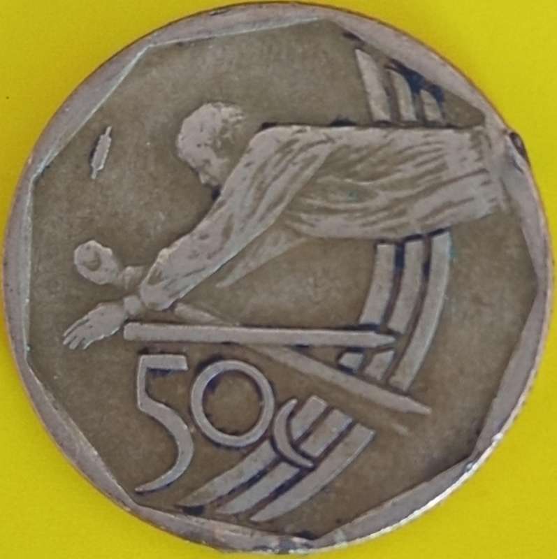 2003 'CRICKET' FIFTY CENT COIN
