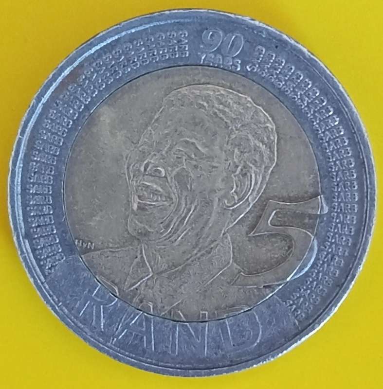 2008 MANDELA R5 COIN