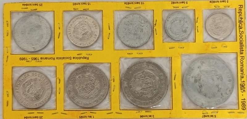 ROMANIA MIX COIN LOT 1965-1989