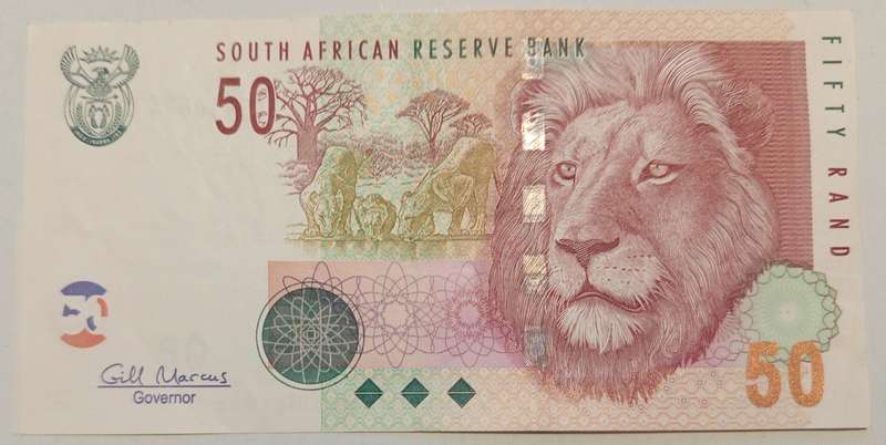 GILL MARCUS R50 BANKNOTE