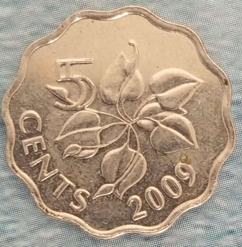 2009 SWAZILAND 5 CENT COIN