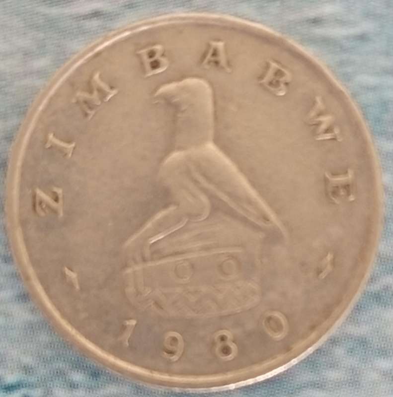 1980 ZIMBABWE 5 CENT COIN