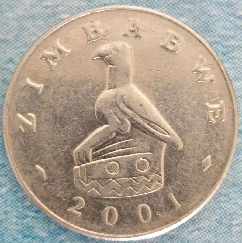 2001 ZIMBABWE 50 CENT COIN