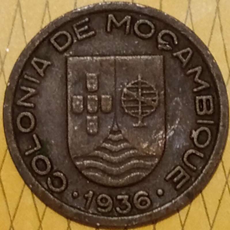 1936 TEN CENTAVOS MOZAMBIQUE