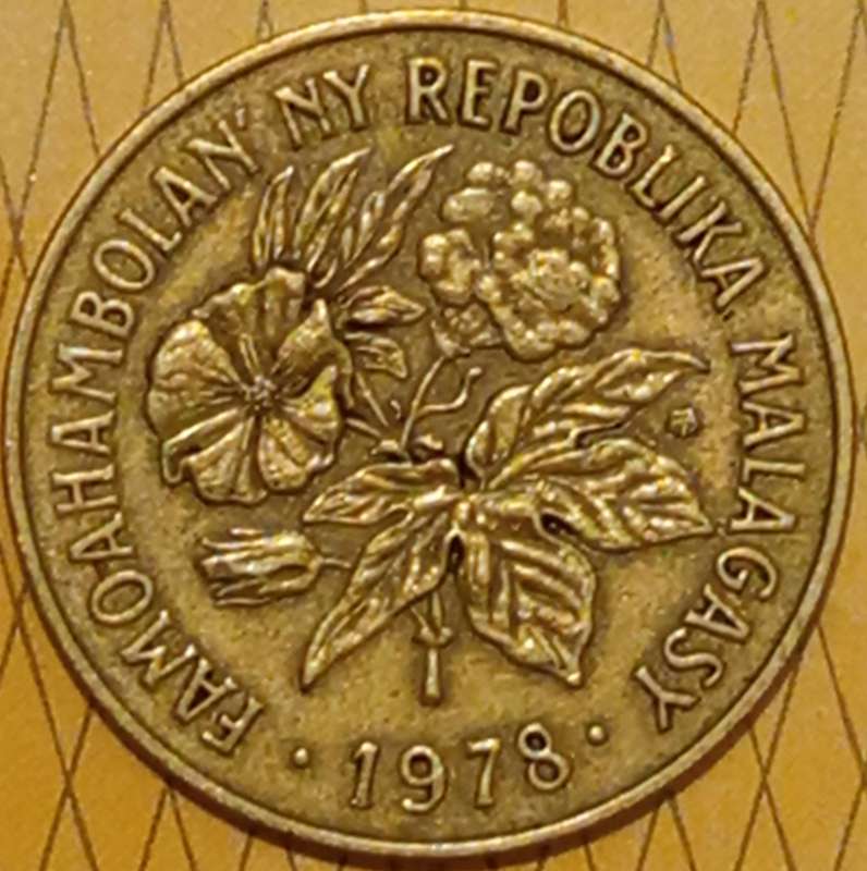 1978 TWENTY FRANCS MADAGASCAR