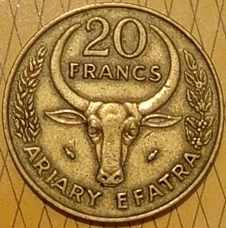 1978 TWENTY FRANCS MADAGASCAR