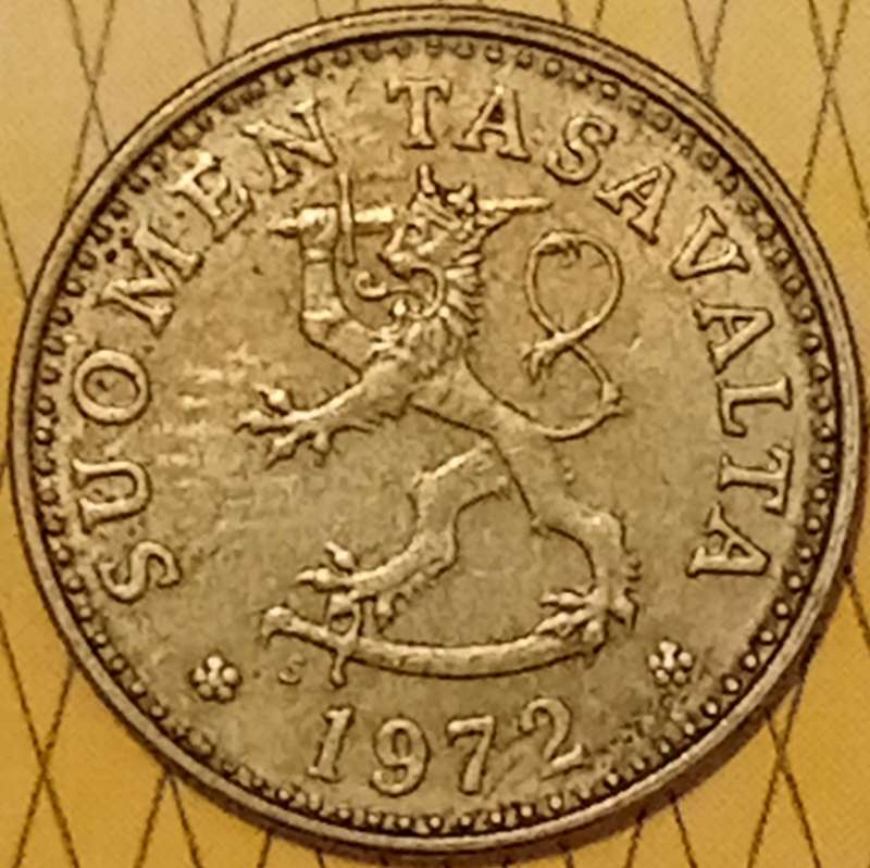 1972 TEN PENNIÄ FINLAND
