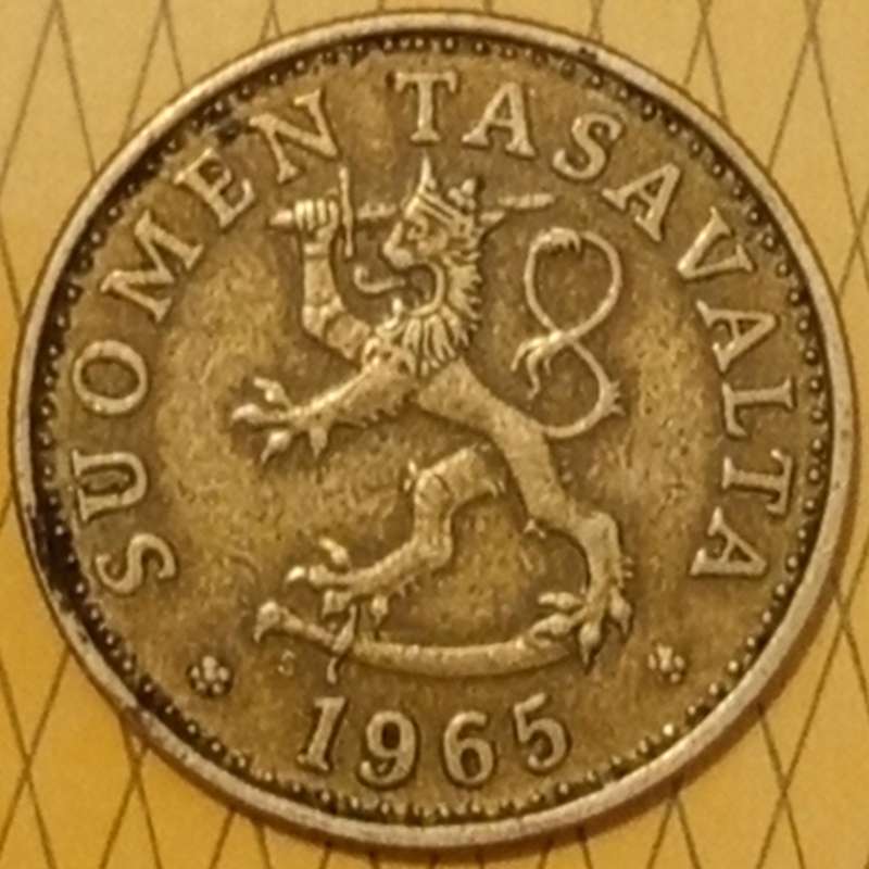 1965 TWENTY PENNIÄ FINLAND