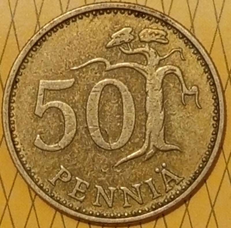 1964 FIFTY PENNIÄ FINLAND