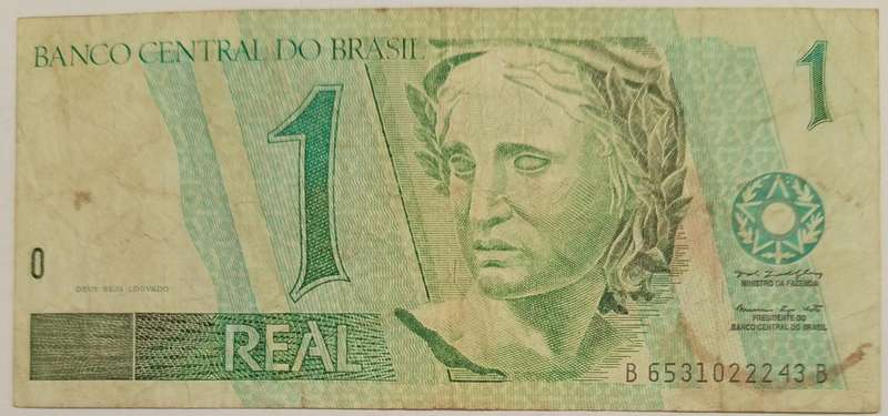 ONE REAL BRAZIL BANKNOTE