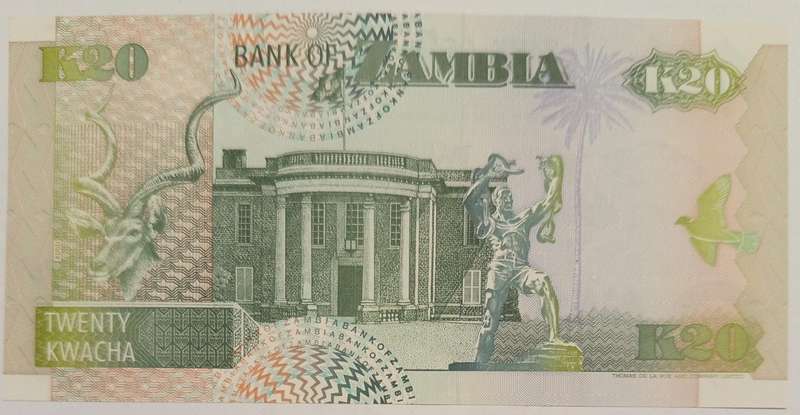 1992 ZAMBIA UNC 20 KWACHA