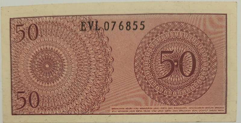 INDONESIA 50 LIMA PULUH SEN BANKNOTE